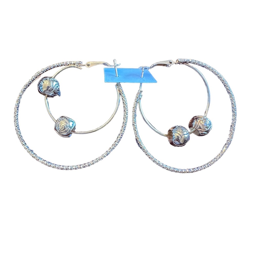 Double Gold Hoop Earrings
